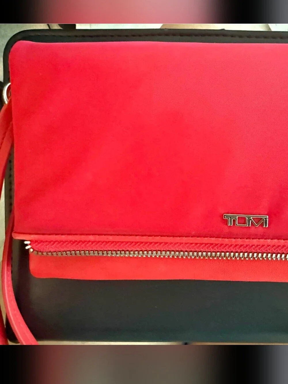 Tumi red nylon